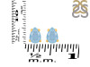 Aquamarine Stud Earring AQM-RDE-1174.