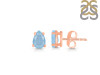 Aquamarine Stud Earring AQM-RDE-1174.