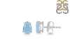 Aquamarine Stud Earring AQM-RDE-1174.