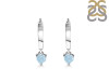 Aquamarine Heart Hoop Earring AQM-RDE-1231.