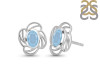 Aquamarine Stud Earring AQM-RDE-14.