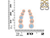 Aquamarine & White Topaz Stud Earring AQM-RDE-1472.
