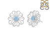 Aquamarine Stud Earring AQM-RDE-61.
