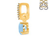 Aquamarine & White Topaz Pendant AQM-RDP-549-CZ-LOOP.