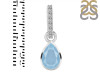 Aquamarine & White Topaz Pendant AQM-RDP-779-CZ-LOOP.