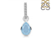 Aquamarine & White Topaz Pendant AQM-RDP-779-CZ-LOOP.
