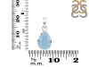 Aquamarine Pendant AQM-RDP-790.