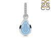 Aquamarine & White Topaz Pendant AQM-RDP-956-CZ-LOOP.