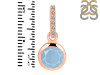 Aquamarine & White Topaz Pendant AQM-RDP-959-CZ-LOOP.