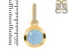Aquamarine & White Topaz Pendant AQM-RDP-960-CZ-LOOP.