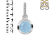 Aquamarine & White Topaz Pendant AQM-RDP-960-CZ-LOOP.