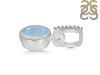 Aquamarine & White Topaz Pendant AQM-RDP-992-CZ-LOOP.