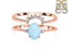 Aquamarine & White Topaz Ring AQM-RDR-1938.
