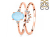 Aquamarine & White Topaz Ring AQM-RDR-1938.
