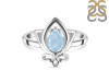 Aquamarine Lotus Ring AQM-RDR-2157.