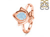 Aquamarine Lotus Ring AQM-RDR-2157.