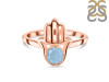 Aquamarine Hamsa Hand Ring AQM-RDR-2163.