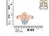 Aquamarine Hamsa Hand Ring AQM-RDR-2163.