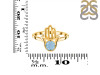 Aquamarine Hamsa Hand Ring AQM-RDR-2163.