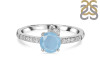 Aquamarine & White Topaz Ring AQM-RDR-2303.