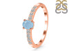 Aquamarine & White Topaz Ring AQM-RDR-2538.