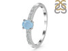 Aquamarine & White Topaz Ring AQM-RDR-2538.