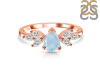 Aquamarine & White Topaz Ring AQM-RDR-2556.