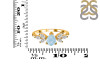 Aquamarine & White Topaz Ring AQM-RDR-2556.