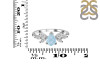 Aquamarine & White Topaz Ring AQM-RDR-2556.