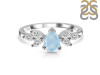 Aquamarine & White Topaz Ring AQM-RDR-2556.