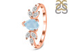 Aquamarine & White Topaz Ring AQM-RDR-2556.