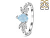 Aquamarine & White Topaz Ring AQM-RDR-2556.