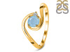 Aquamarine & White Topaz Ring AQM-RDR-2622.