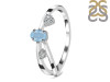 Aquamarine & White Topaz Ring AQM-RDR-2629.