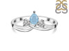 Aquamarine & White Topaz Ring AQM-RDR-2660.