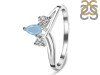 Aquamarine & White Topaz Ring AQM-RDR-2660.