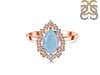 Aquamarine & White Topaz Ring AQM-RDR-2770.