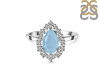 Aquamarine & White Topaz Ring AQM-RDR-2770.