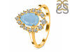 Aquamarine & White Topaz Ring AQM-RDR-2770.
