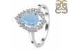 Aquamarine & White Topaz Ring AQM-RDR-2770.