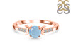 Aquamarine & White Topaz Ring AQM-RDR-2845.