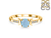 Aquamarine & White Topaz Ring AQM-RDR-2845.