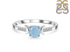 Aquamarine & White Topaz Ring AQM-RDR-2845.