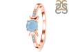 Aquamarine & White Topaz Ring AQM-RDR-2845.