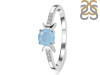 Aquamarine & White Topaz Ring AQM-RDR-2845.