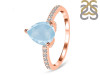 Aquamarine & White Topaz Ring AQM-RDR-2860.