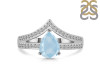 Aquamarine & White Topaz Ring AQM-RDR-372.