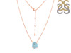 Aquamarine Raw Crystal Necklace AQM-RN-200.