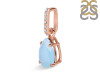 Aquamarine & White Topaz Pendant AQM-RP-76.