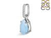 Aquamarine & White Topaz Pendant AQM-RP-76.